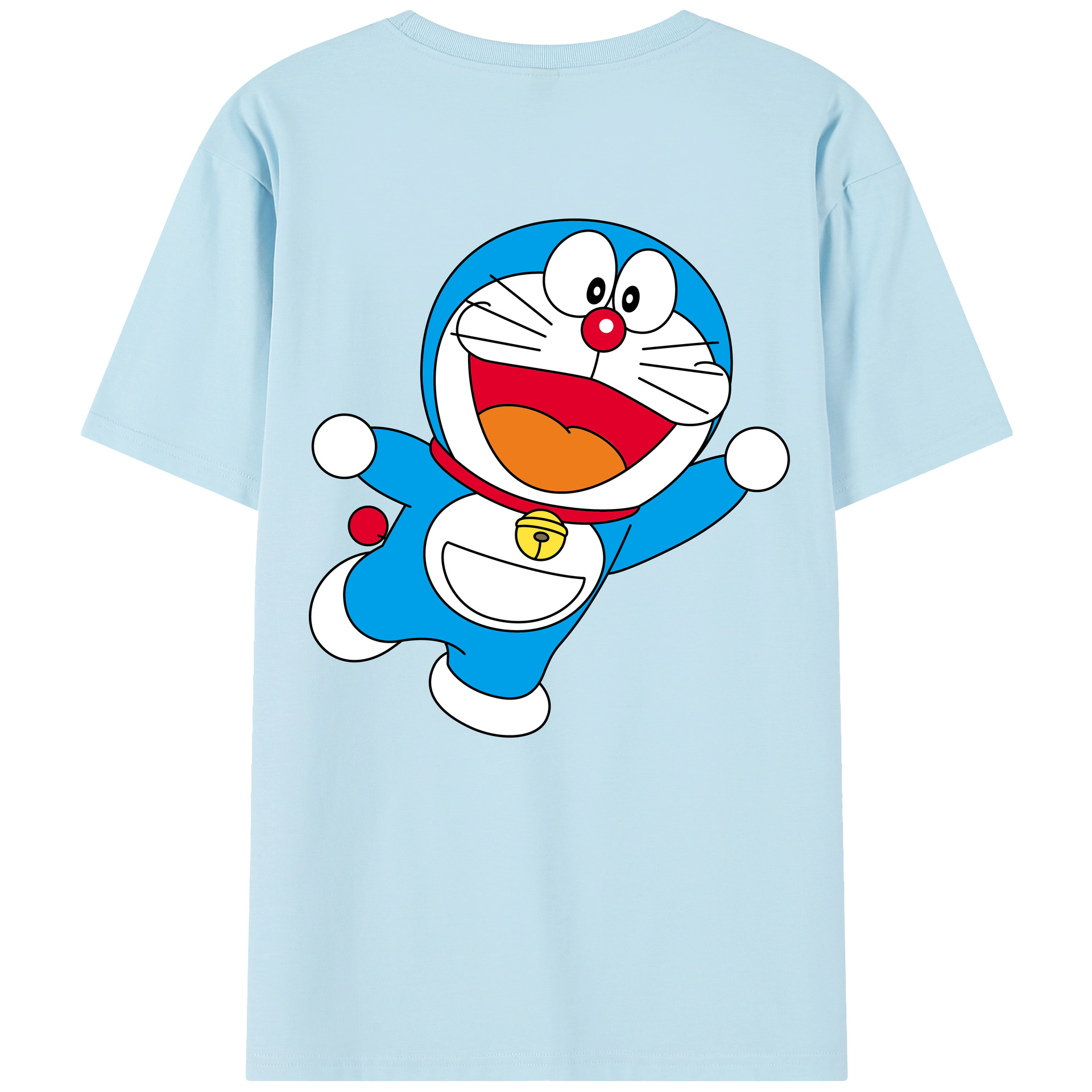 （画像用） ドラえもん Doraemon 綿100％半袖Tシャツ（背面プリント）